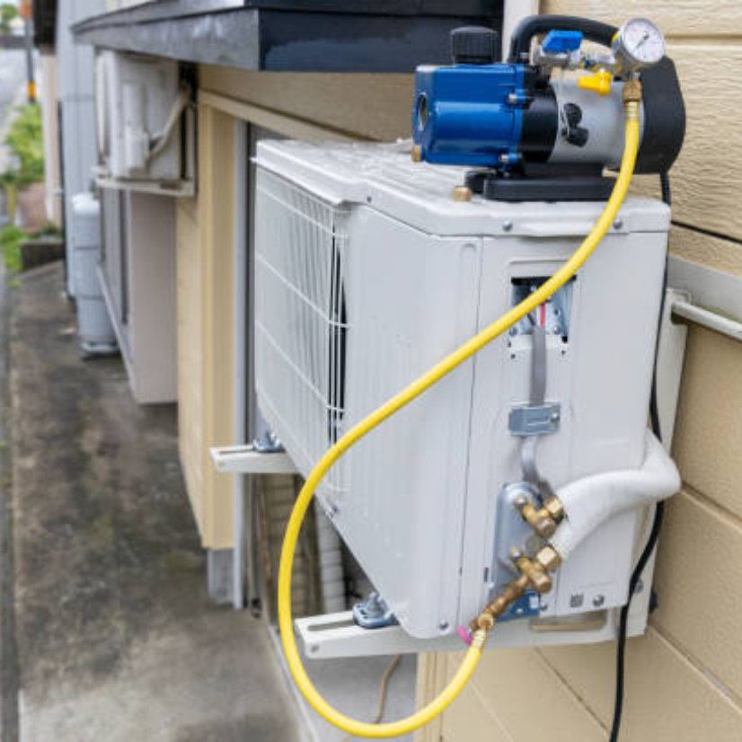 Window AC gas charging